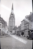 STEENVOORDE 59 Nord En 1935 Place Eglise Magasins Rue NEGATIF PHOTO ORIGINAL + PHOTO Cliché Amateur Années 30 - Steenvoorde