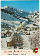 Skidorf Saalbach, 1003 M, Austria - Skigebiet Mit Zwölferkogel 2000 M Und Talschluß - (Österreich/Austria) - Saalbach