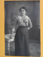 Carte Photo Blaton 1911 Marthe Waignier 19 Ans - Bernissart