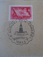 ZA414.81  Hungary   Special Postmark - 1948 X.2-9 A Szovjet Film ünnepe - Soviet Cinema - Movie Kino  Budapest 72 - Storia Postale