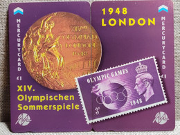 2 Télécartes Mercurycard 1£ Jeux Olympiques LONDON 1948 - Olympic Games