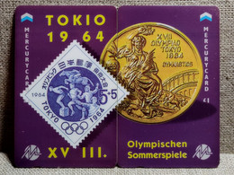 2 Télécartes Mercurycard 1£ Jeux Olympiques TOKIO 1964 - Giochi Olimpici