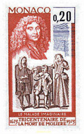 32507 MNH MONACO 1973 3 CENTENARIO DE LA MUERTE DE MOLIERE - Otros & Sin Clasificación