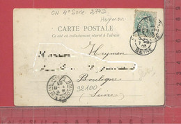 CARTE NOMINATIVE : HEYMEN  à 92100  Boulogne - Genealogy