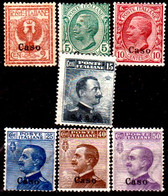 Egeo-OS-275- Caso: Original Stamps 1901-11 And Overprint 1912 (++/+) MNH/Hinged - Quality In Your Opinion. - Ägäis (Calino)