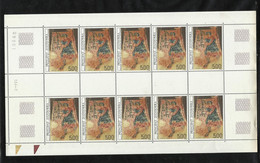 Andorre Feuille Entière Non Pliée Avec Repères De Couleurs N°363 Peinture Cortinada Neufs * * TB  Voir Scan Soldé ! ! ! - Unused Stamps