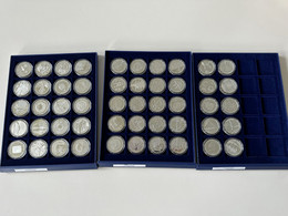 Komplettsatz 10-EURO-Gedenkmünzen In 925er Silber Der Jahre 2002-2010 "Spiegelglanz (PP)" (50 Münzen) - Verzamelingen
