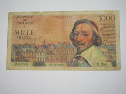 1000 Francs Richelieu  2-11-1956   **** EN ACHAT IMMEDIAT **** - 1 000 F 1953-1957 ''Richelieu''