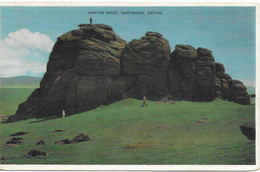 HAYTOR ROCK, DARTMOOR, DEVON, ENGLAND. Circa 1963 USED POSTCARD   Wd1 - Dartmoor