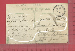 CARTE NOMINATIVE : BONNET  ( Charpentier De Moulin )  à  31250  Villefranche-Lauraguais - Genealogy