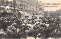 CPA Politique - Montpellier - Meeting Viticole Du 9 Juin 1907 - Le Retour Du Meeting - Animée - 600900 Manifestants - Eventi