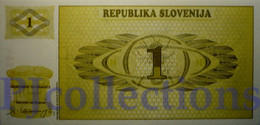 SLOVENIA 1 TOLAR 1990 PICK 1s1 SPECIMEN UNC - Slovénie