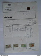 1969 Pireaux Imprimeries Liège Facture Pour Programmes De Film Cinema Forum Churchill Taxe 299 Fr - Stamperia & Cartoleria