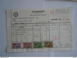 1969 Gaumont Bruxelles Films Facture Cinés Forum Churchill Liège Taxe 3163 Fr - Documents