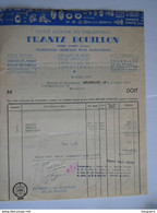 1948 Franz Bouillon Bruxelles Fourniture Générales Pour Automobiles Fact Brasserie Horckmans Humbeek Taxe 122,30 Fr - Automovilismo