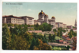 BERN Bundeshaus & Münster Gel. 1911 V. Zollikofen N. Gossonay Nachporto 10Rp - Zollikofen