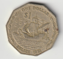 BELIZE 1991: 1 Dollar, KM 99 - Belize