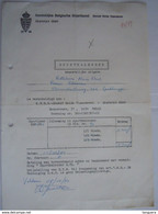 1984 KBBB Koninklijke Belgische Biljartbond Factuur Voor Reclame In Sportkalender - Sport & Turismo