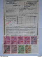 1970 Bulletin  Overdrachts- En Weeldetax Douane Bilzerbaan Veltwezelt 22153 Fr - Documentos