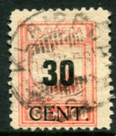 MEMEL (Lithuanian Occ) 1923 ( June) Surcharge 30 C. On 100 M. Annexation Used  Michel 196 - Memelland 1923