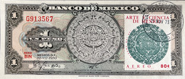 Mexico 1 Peso, P-59l (22.07.1970) - UNC - Serie BIN And Stamp - Mexique