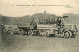 Militaria * Train D'artillerie Lourde Dans Un Parc De Réserve * Armement * La Grande Guerre 1914 - Equipment