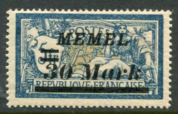 MEMEL 1922 (12 Sep.) Surcharge 30 Mk. On 5 F. Of France MNH / **.  Michel 93 - Klaipeda 1923