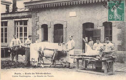 CPA Thèmes - Métiers - Paris - Ecole Du Val De Grâce - Centre Vaccinogène - La Récolte Du Vaccin - Oblitérée 1911 - Altri & Non Classificati