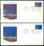 United Mations New York 1977 FDC's (2) Security Council - FDC