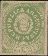 ARGENTINE -  CLASSIQUE DE 1862 - (SANS ACCENT SUR LE U DE REPUBLICA).  COTE 350 EUROS - Neufs