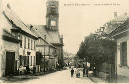 Masevaux * Rue Principale Et église Du Village - Masevaux