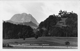 Gruyères Le Château Et Le Moléson 1929 - Gruyères