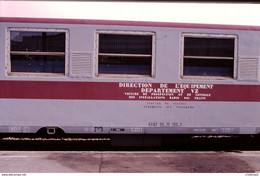 Photo Diapo Diapositive Train Voiture SNCF Département VZ Prospections Contrôles Radio Sol Trains Le 21/09/1999 VOIRZOOM - Diapositives (slides)