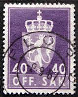 Norway 1955  Minr.75X  FOLRØ  (Lot E 395 ) - Service