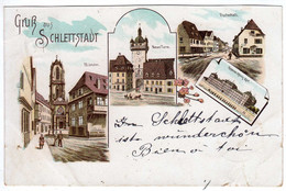 67 :  Sélestat : Gruss Aus Schlettstalt  ( 1899 ) - Selestat
