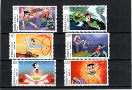 China 2021 .  CHINA ANIMATION-NEZHA'S TRIUMPH AGAINST DRAGON KING . 6v. - Unused Stamps