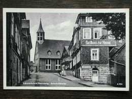 251 - AK SCHMIEDEFELD Am Rennsteig - Bahnhofstraße - Gasthaus Zur Henne - SUHL - 1956 - Suhl