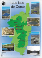 Les Lacs Corse. -  Multi Vues Avec Carte Du Parc Naturel Régional De La Corse - Andere & Zonder Classificatie