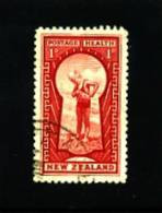 NEW ZEALAND - 1935  1 D. KEYHOLE  FINE USED - Used Stamps