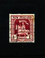 NEW ZEALAND - 1934  1 D. CRUSADER  FINE USED  THIN CORNER - Used Stamps