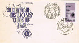 48256. Carta F.D.C. RIO De JANEIRO (Brasil) 1965. LYONS CLUB - Lettres & Documents
