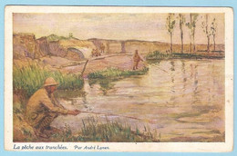 Illustrateur LYNEN André - LA PECHE AUX TRANCHEES - Lynen, Amédée-Ernest