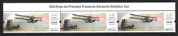 100 Of South Atlantic Air Crossing By Gago Coutinho And Sacadura Cabral 1922 Lusitania Seaplane At Torre De Belém Lisboa - Cartas & Documentos