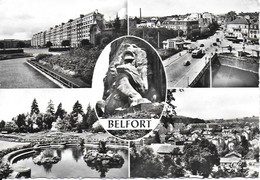 Belfort. -  Nouveaux Blocs D'Habitation, Quartier Pont Carnot, Lion, Square Jean Jaurès -  Cachet Poste 1960 - Belfort - City