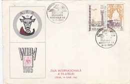 BUCHAREST NATIONAL PHILATELIC EXHIBITION, SPECIAL COVER, 1966, ROMANIA - Briefe U. Dokumente