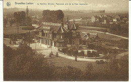 Bruxelles - Laeken -- Le Pavillon Chinois Panorama Pris De La Tour Japonaise. (2 Scans) - Laeken