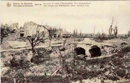 Ruines De DIXMUDE 1914-1918 - Le Pont Et Canal D'Handzaeme - Vue Panoramique - Diksmuide