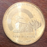 91 AÉRODROME PORT AVIATION MDP 2009 MÉDAILLE SOUVENIR MONNAIE DE PARIS JETON TOURISTIQUE MEDALS COINS TOKENS - 2009