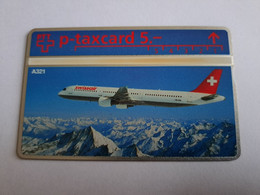 ZWITSERLAND  LANDYS & GYR   SERIE ; 529L  CHF 5,-  A321  SWISSAIR / PLANE      MINT    **11970 ** - Suisse