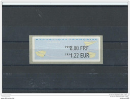 FRANCE - 2000 VIGNETTE 8,00 FRF/1,22 EUR - IMPRESSION EN NOIR ** LUXE - 2000 « Avions En Papier »